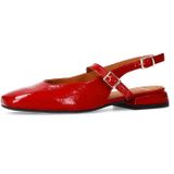 Manfield - Slingback Loafers - Rood - Suède