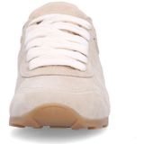 Manfield - Suède Sneakers - Beige - Textiel Voering