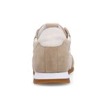 Manfield - Sneakers - Roomwit - Suède - Crème Leren Details