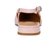 Manfield - Slingbacks - Roze - Leren - Platte Schoenen voor Dames