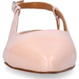Manfield - Slingbacks - Roze - Leren - Platte Schoenen voor Dames