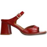 Manfield - Muiltjes - Donkerrood - Lak - Blokhak