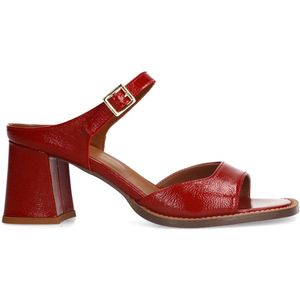 Manfield - Muiltjes - Donkerrood - Lak - Blokhak