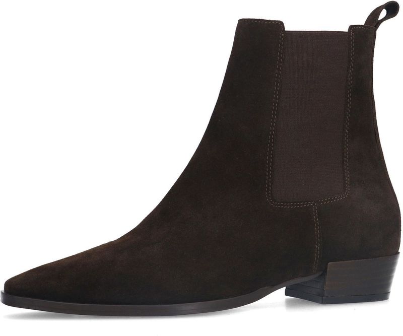 Manfield - Chelsea Boots - Bruin - Suède