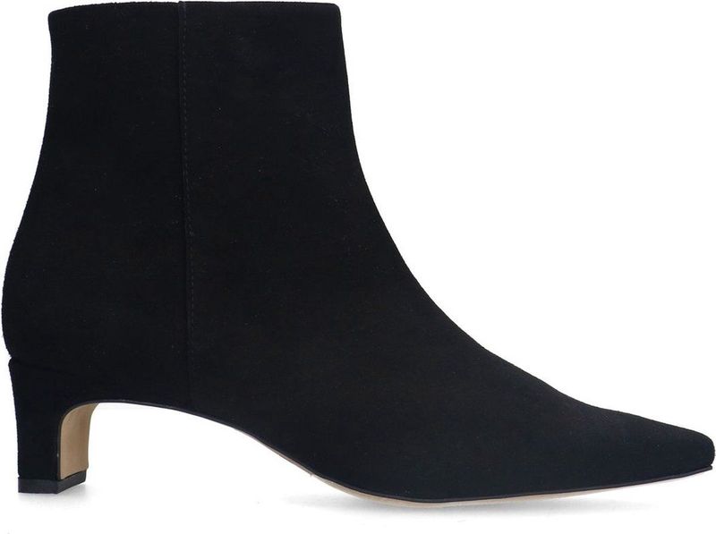 Manfield - Enkellaarsjes - Zwart - Suède