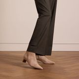 Manfield - Enkellaarsjes - Beige - Suède