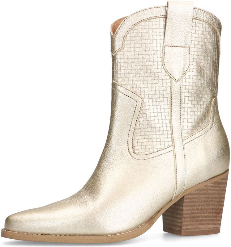 Manfield - Cowboylaarzen - Geel - Leren - Gouden