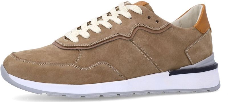 No Stress - Nubuck Sneakers - Beige - Nubuck - Leren Voering