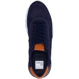 Manfield - Blauwe Sneakers - Suède - Memory Foam