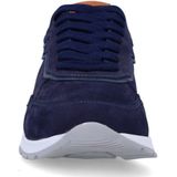 Manfield - Blauwe Sneakers - Suède - Memory Foam