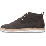 Manfield - Taupe Nubuck Veterschoenen - Leer - Memory Foam