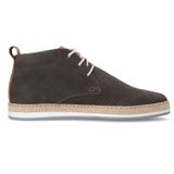 Manfield - Taupe Nubuck Veterschoenen - Leer - Memory Foam