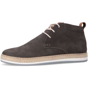 Manfield - Taupe Nubuck Veterschoenen - Leer - Memory Foam