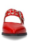 Manfield - Slingback Loafers - Rood - Lakleer