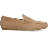Manfield - Mocassins - Taupe - Suède - Leren Voering