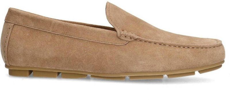 Manfield - Mocassins - Taupe - Suède - Leren Voering