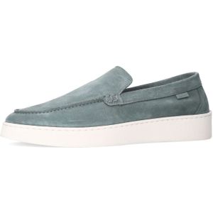 Manfield - Loafers - Blauw - Suède