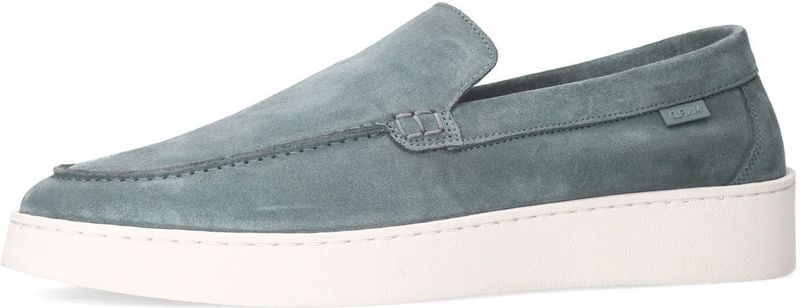 Manfield - Loafers - Blauw - Suède