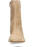 Manfield - Suède Leopard Enkellaarsjes - Zwart - Suède