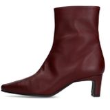 Manfield - Enkellaarsjes - Rood - Leer