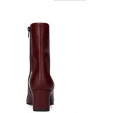 Manfield - Enkellaarsjes - Rood - Leer