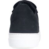 Manfield - Suède Sneakers - Zwart - Suède - Leer