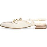 Manfield - Slingback Loafers - Ecru - Leer