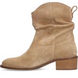 Manfield - Enkellaarzen - Beige - Suède