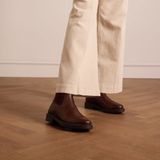 Manfield - Chelsea Boots - Bruin - Leer