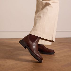 Manfield - Chelsea Boots - Bruin - Leer