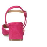 Manfield - Dames - Roze Sandalen - Suède - Gespsluiting - Lage Hak