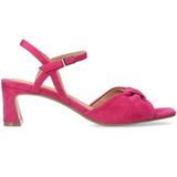 Manfield - Dames - Roze Sandalen - Suède - Gespsluiting - Lage Hak