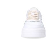 Manfield - Sneakers - Wit - Leer