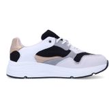 Manfield - Sneakers - Veelkleurig - Leren - Zilveren Details