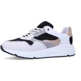 Manfield - Sneakers - Veelkleurig - Leren - Zilveren Details