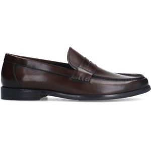 Manfield - Loafers - Donkerbruin - Leer