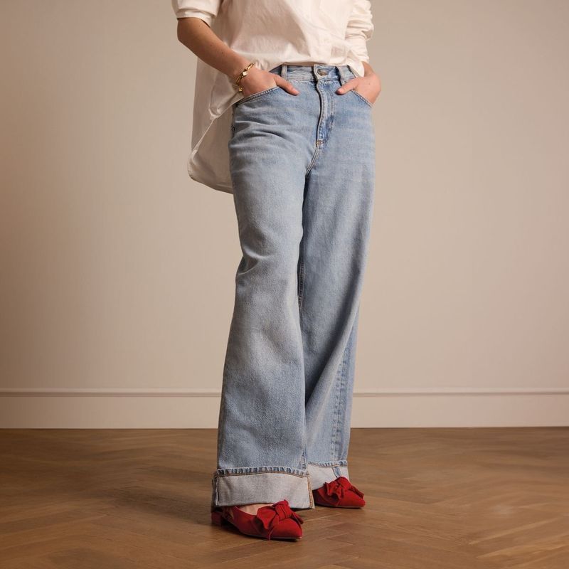 Manfield - Loafers - Rood - Suède - Leer Voering