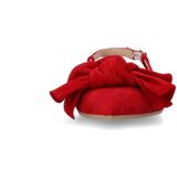 Manfield - Slingback Loafers - Rood - Suède - Gevoerd met Leer