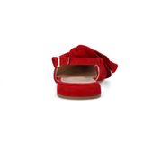 Manfield - Slingback Loafers - Rood - Suède - Gevoerd met Leer