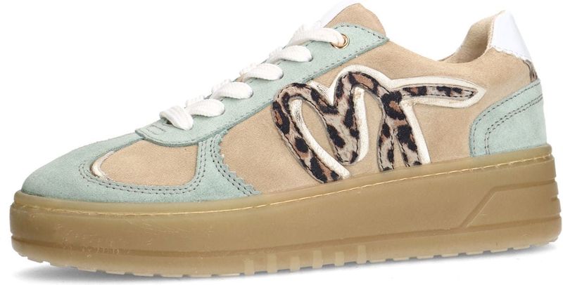 Manfield - Sneakers - Veelkleurig - Suède - Met Mint Details