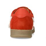 Manfield - Sneakers - Rood - Suède - Leren Voering