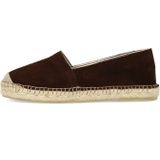 Manfield - Espadrilles - Bruin - Suède - Plat