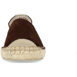 Manfield - Espadrilles - Bruin - Suède - Plat