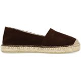 Manfield - Espadrilles - Bruin - Suède - Plat