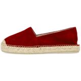 Manfield - Espadrilles - Bordeaux - Suède - Platte Zool