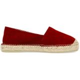 Manfield - Espadrilles - Bordeaux - Suède - Platte Zool