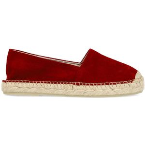 Manfield - Espadrilles - Bordeaux - Suède - Platte Zool