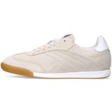 MANFIELD - Sneakers Laag - Ecru - Leer en Suède