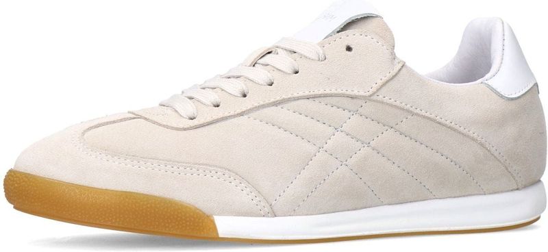 MANFIELD - Sneakers Laag - Ecru - Leer en Suède