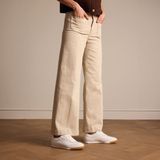 Manfield - Sneakers - Wit - Leren